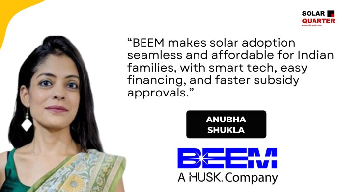 Empowering Rooftops: Anubha Shukla, COO – on BEEM’s Mission to Revolutionize Residential Solar in India