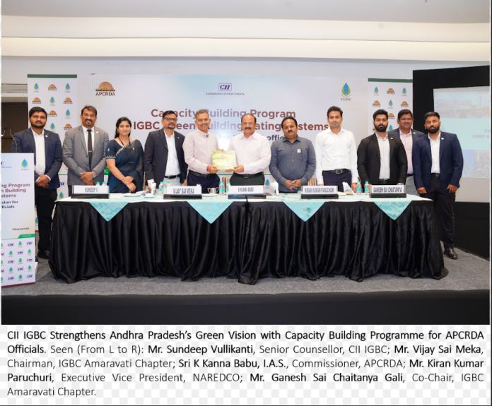 CII IGBC And APCRDA Join Hands To Advance Green Infrastructure In Andhra Pradesh with New Training Programme