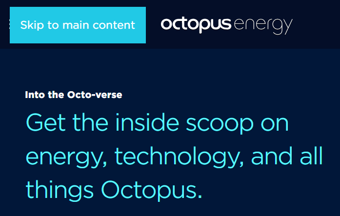 Web accessibility at Octopus Energy