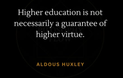 Higher Education and Virtue – 2GreenEnergy.com