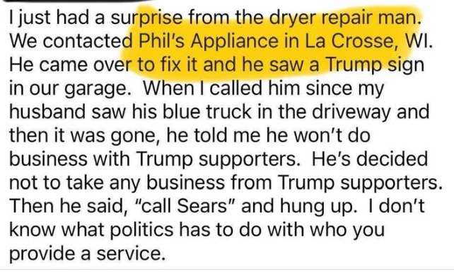 Some People Have a Tough Time Providing Help to Trump Supporters – 2GreenEnergy.com