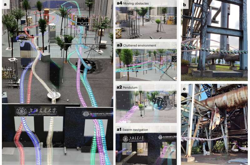 New approach allows drone swarms to autonomously navigate complex environments at high speed