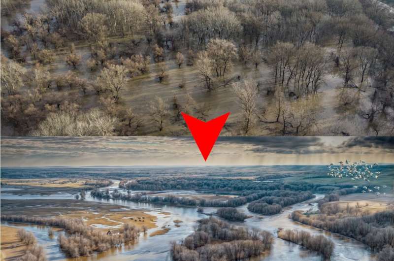 Time machine in drones? Photorealistic depiction shows Great Hungarian Plain before water regulations